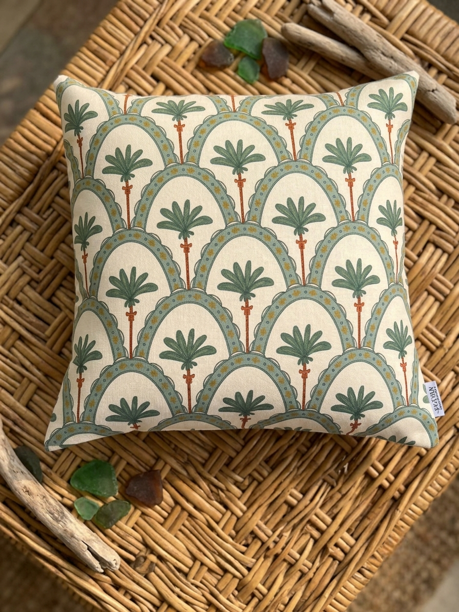 Palm Leaf Arch Cushion