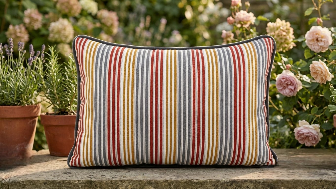 Sustainability Striped Cushion