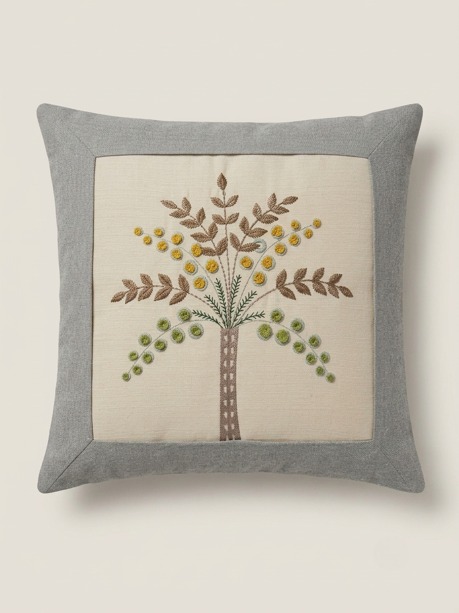 Framed Single Palm Cushion