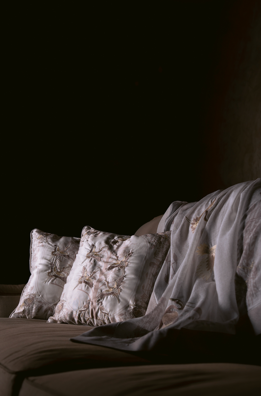 Aaru Birds Cushions | Shasha Kamal x Kozman
