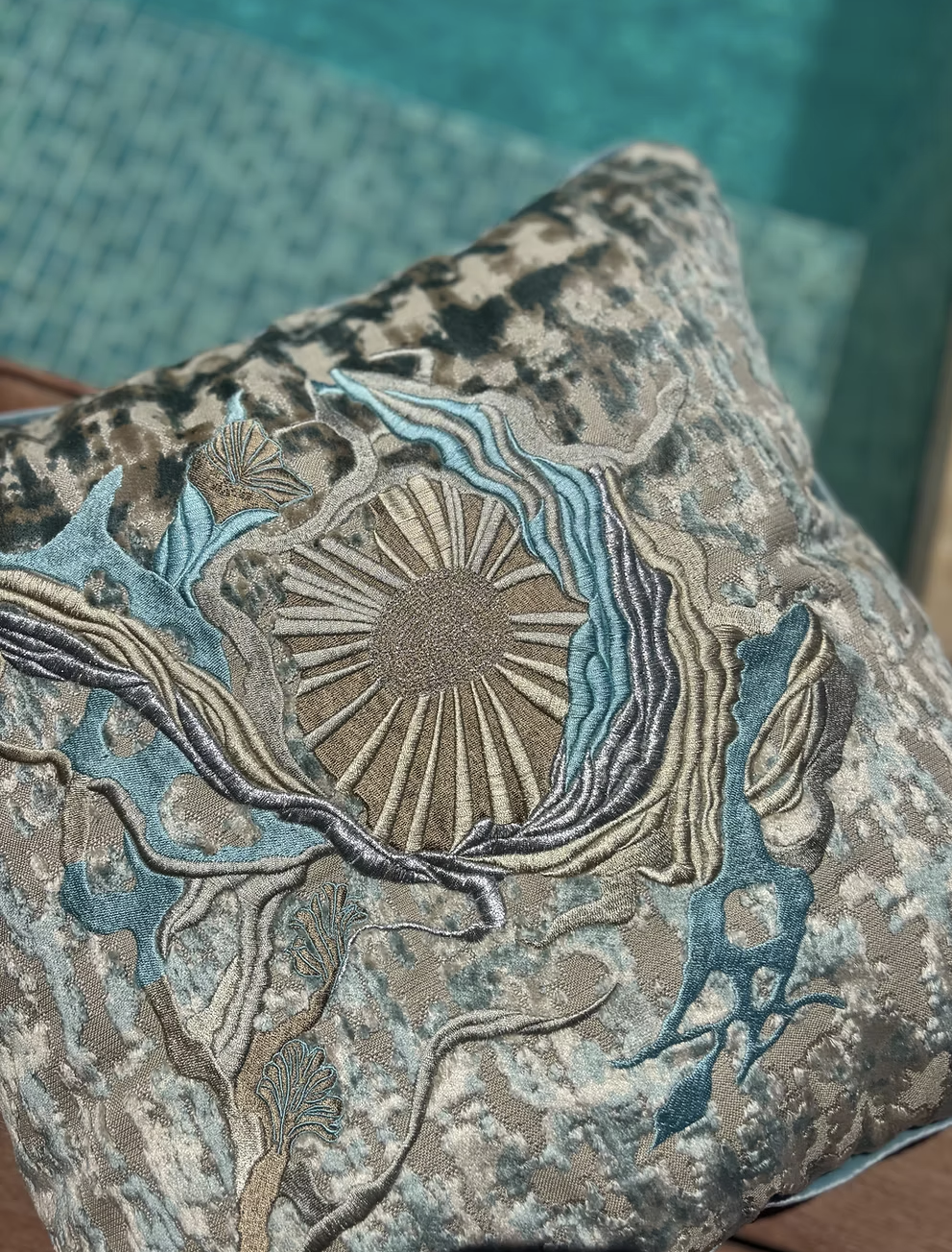 Threaded Bloom Cushions