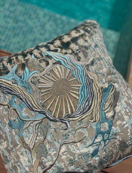 Threaded Bloom Cushions