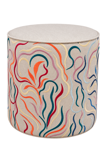 Hazy Flower Pouf