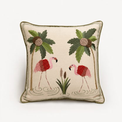 Pink Flamingo Cushion