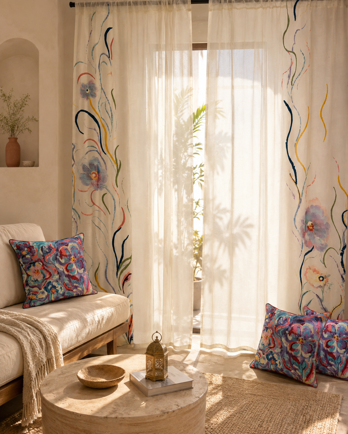 Hazy Flower Curtain