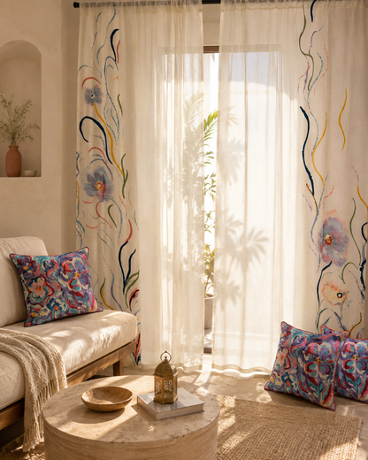 Hazy Flower Curtain