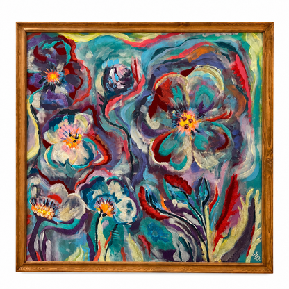 Hazy Flower Art Piece