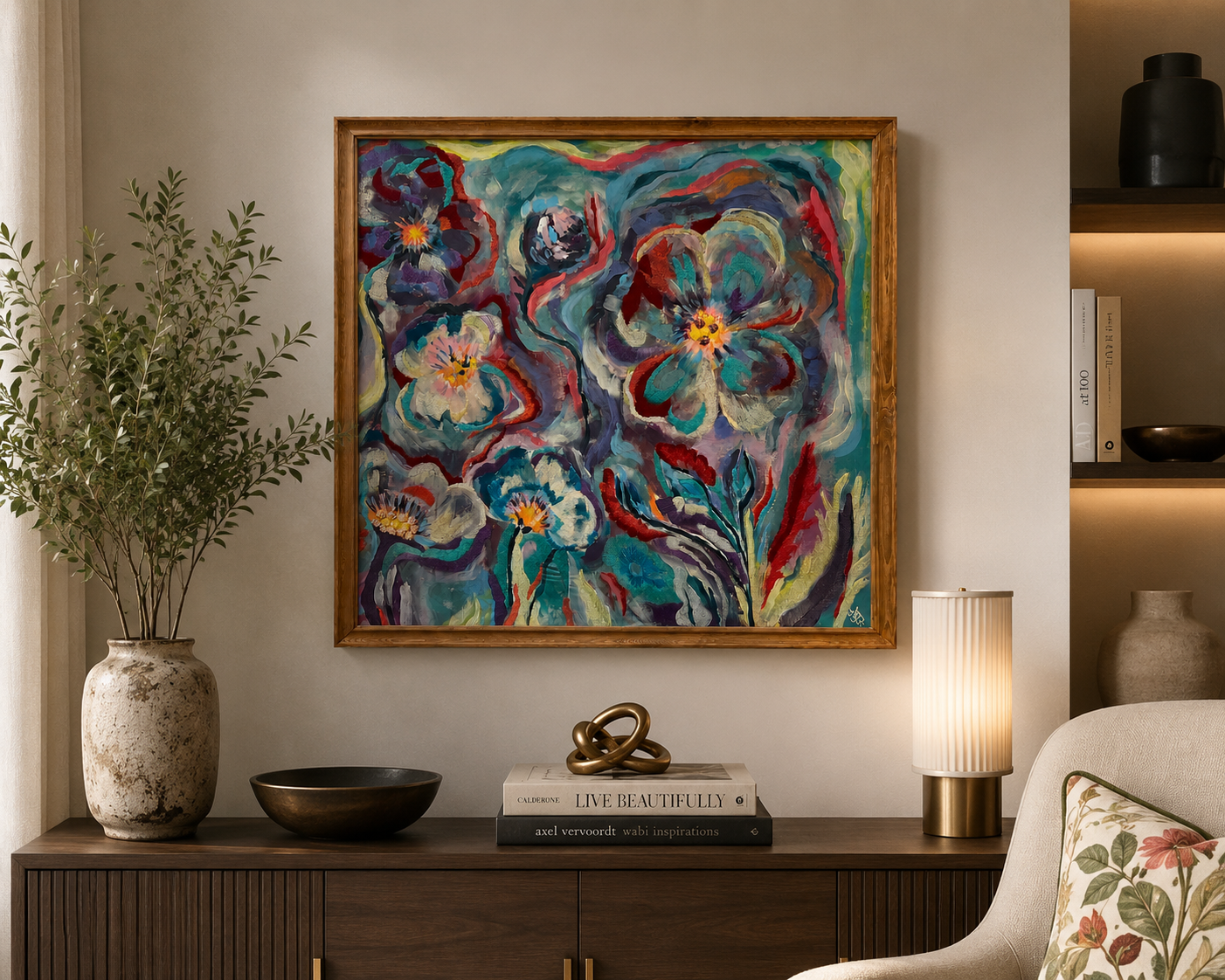 Hazy Flower Art Piece