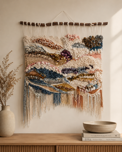 Earthen Symphony Woven Art Piece