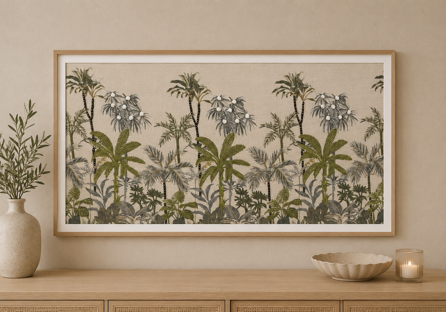 Mediterranean Trees Art Piece