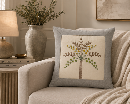 Framed Single Palm Cushion