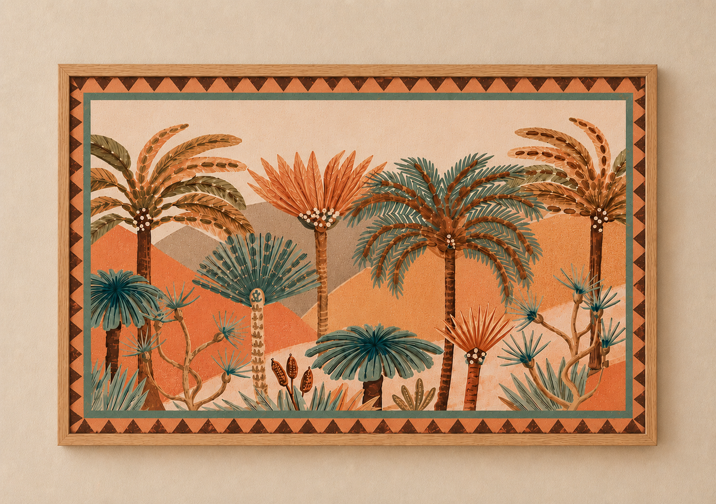 Palm Mirage Art Piece
