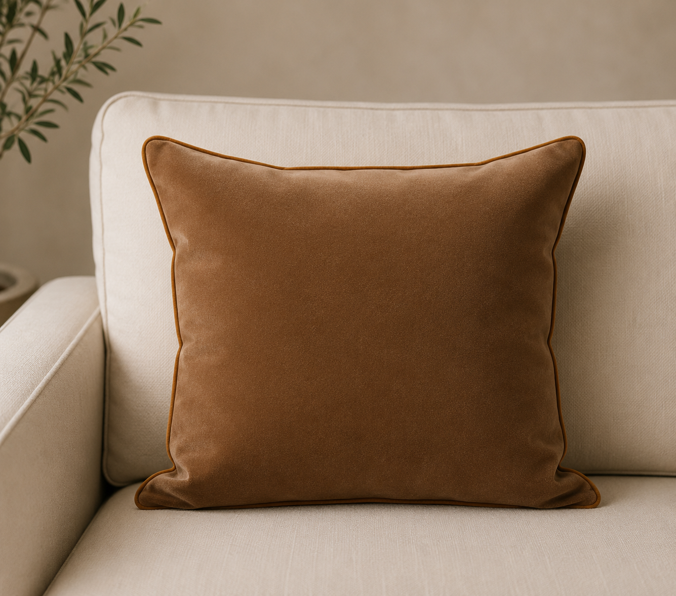 Brown Velvet Cushions