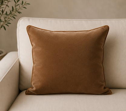 Brown Velvet Cushions