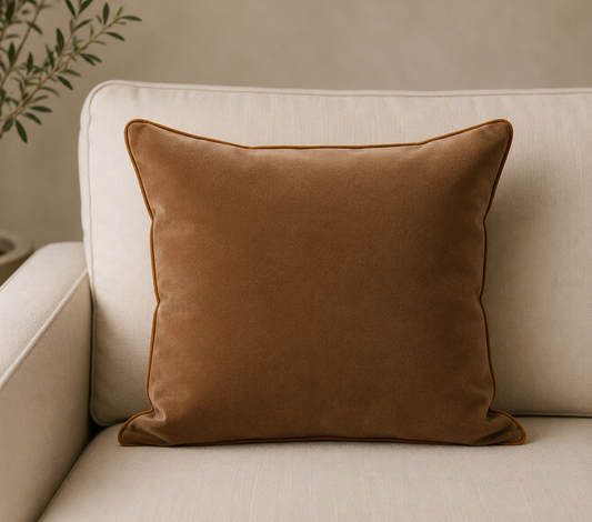 Brown Velvet Cushions