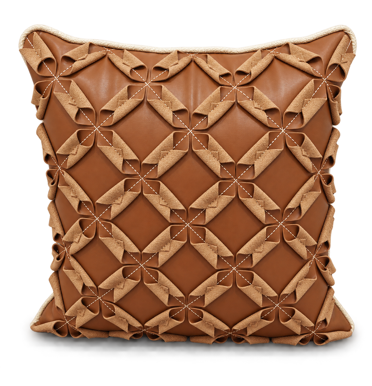 Leather Petals Cushion