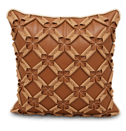 Leather Petals Cushion