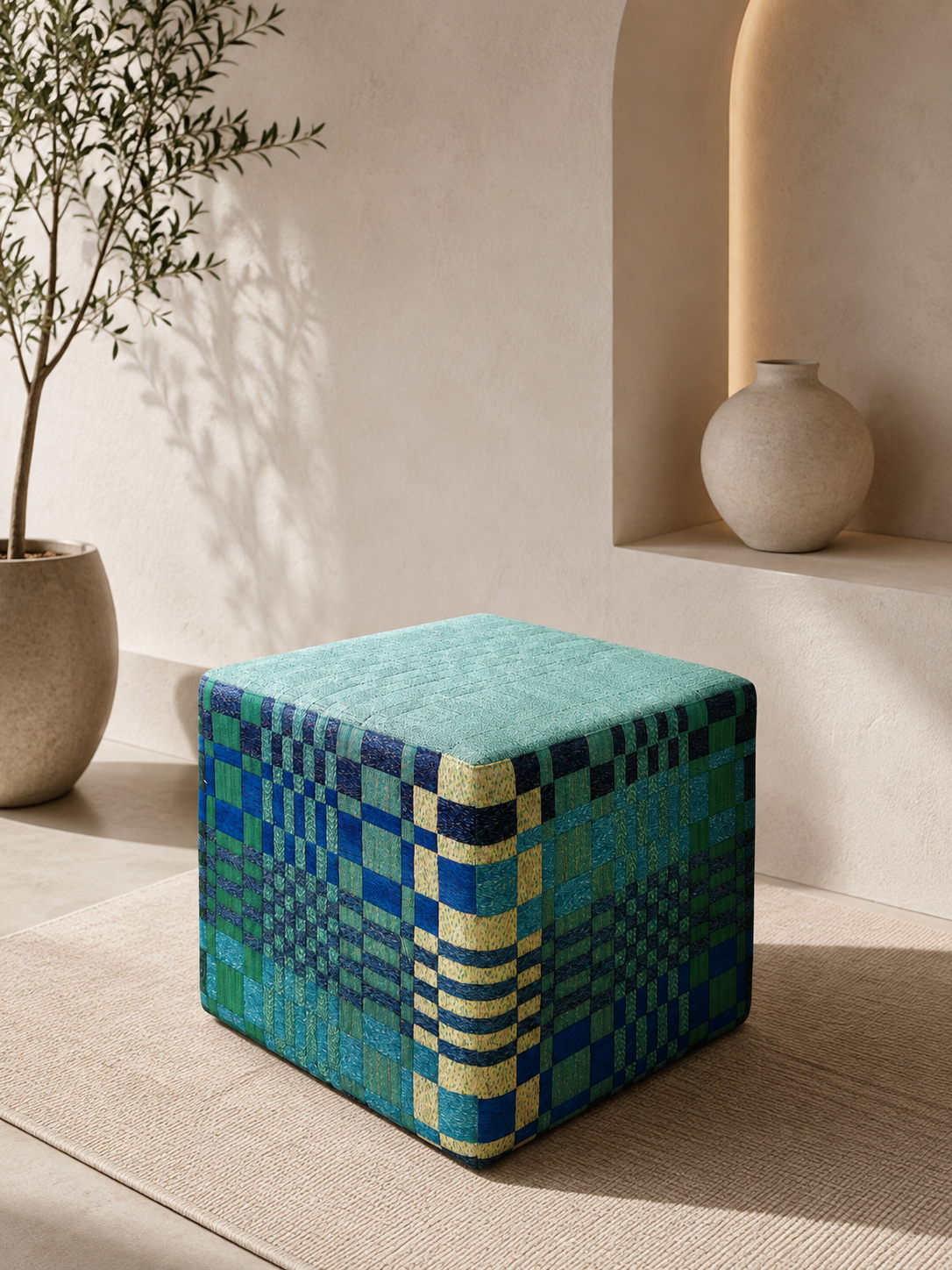 Geometric Poufs