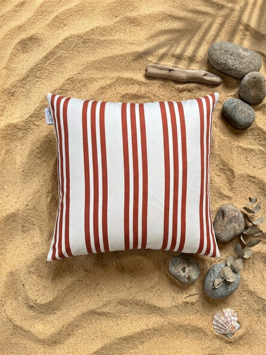 Brown Striped Cushion