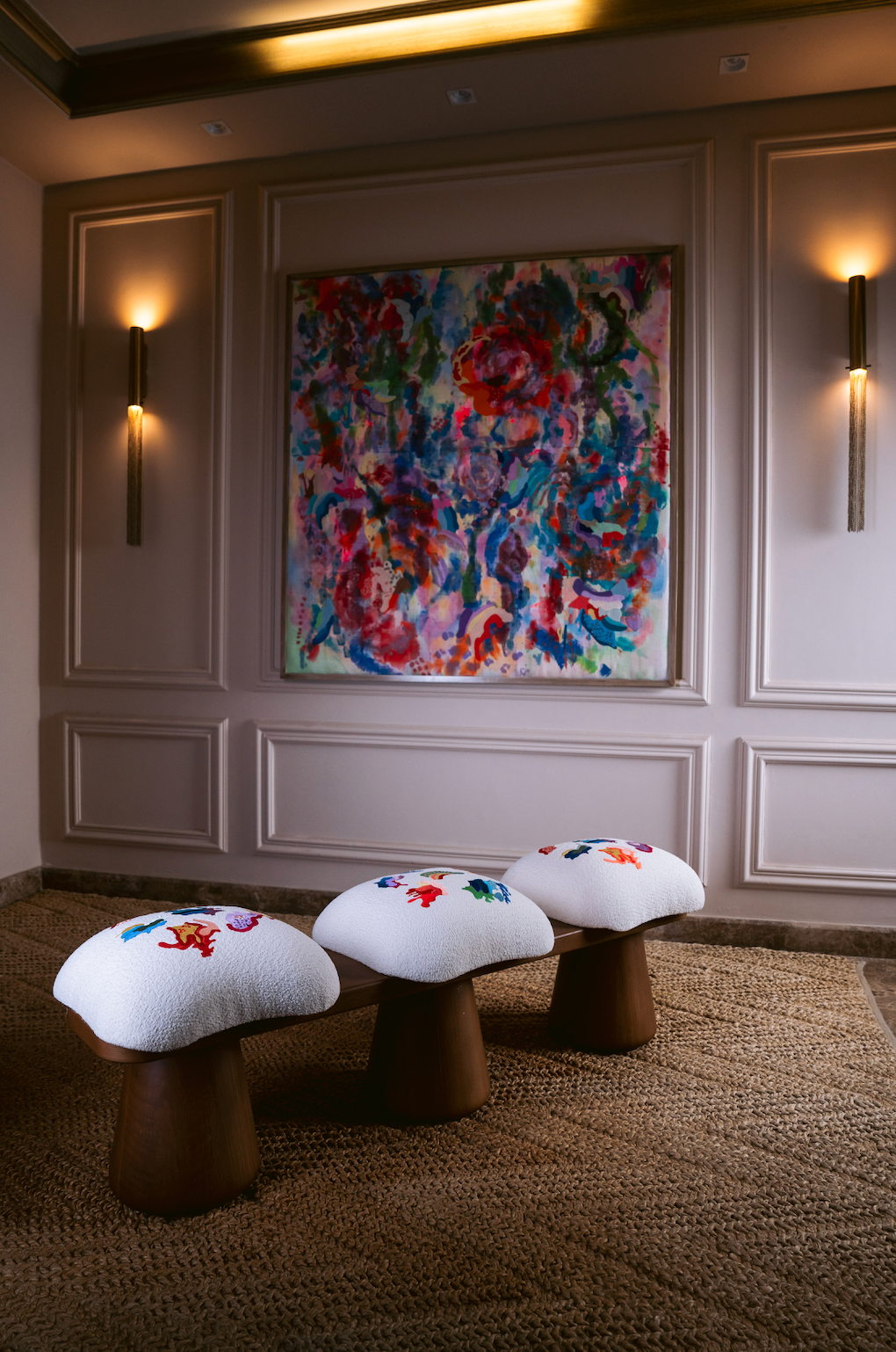 Coral Bloom Banquette | Laila Diab x Kozman