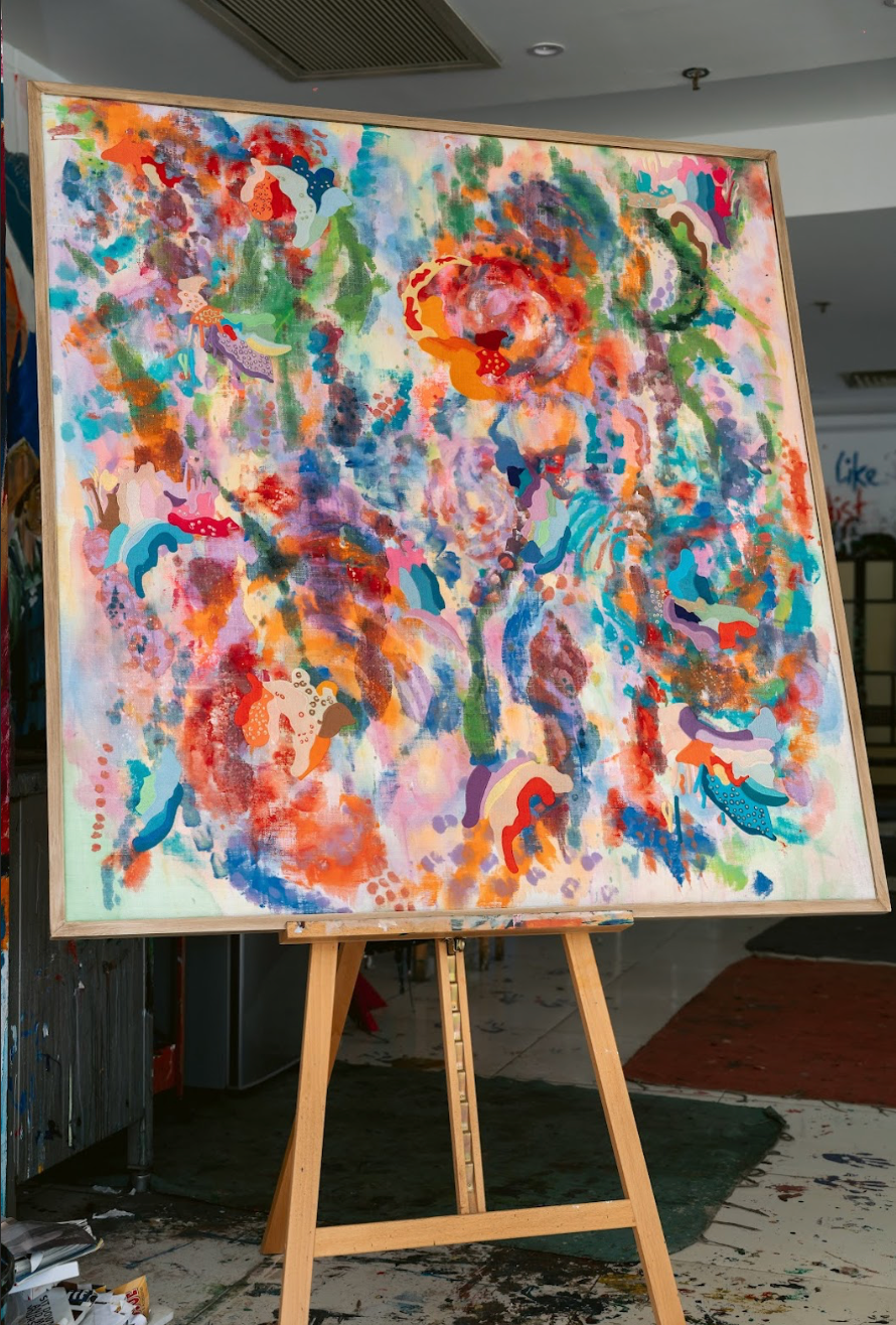 Coral Bloom Tapestry | Laila Diab x Kozman