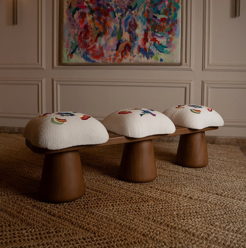 Coral Bloom Banquette | Laila Diab x Kozman