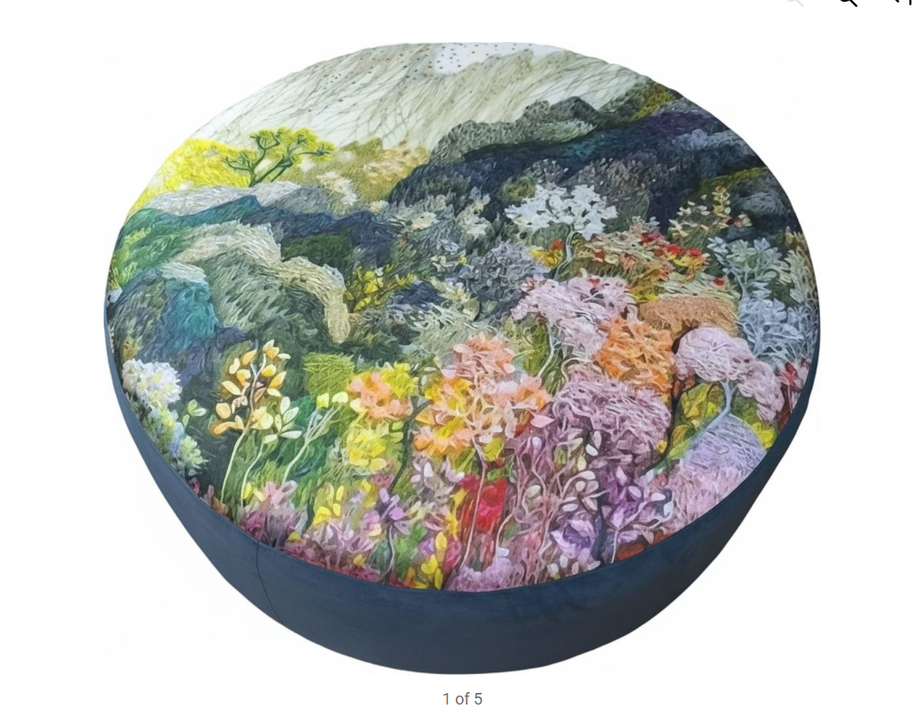 Layered Field Pouf