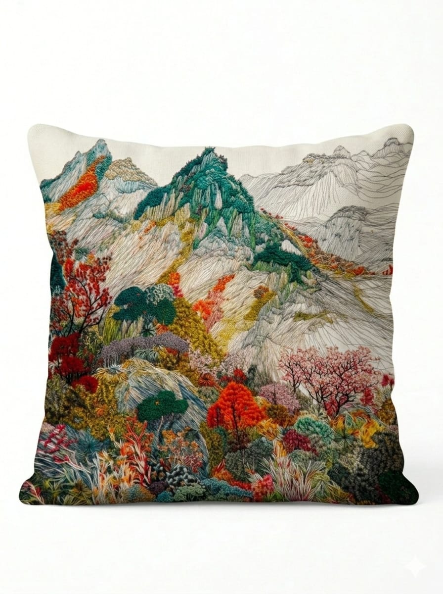 Distant Valleys Cushion